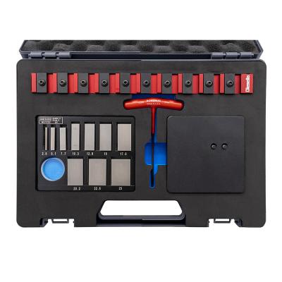 Setting Master til kontrol af måleværktøj inkl. måleklodser i grad 0